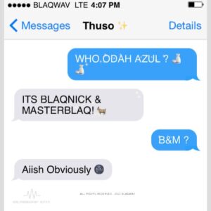 Blaqnick & MasterBlaq - Who Odah Azul