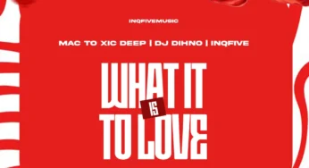 Mac To Xic Deep, DJ DIHNO & InQfive – WHAT IT IS TO LOVE EP