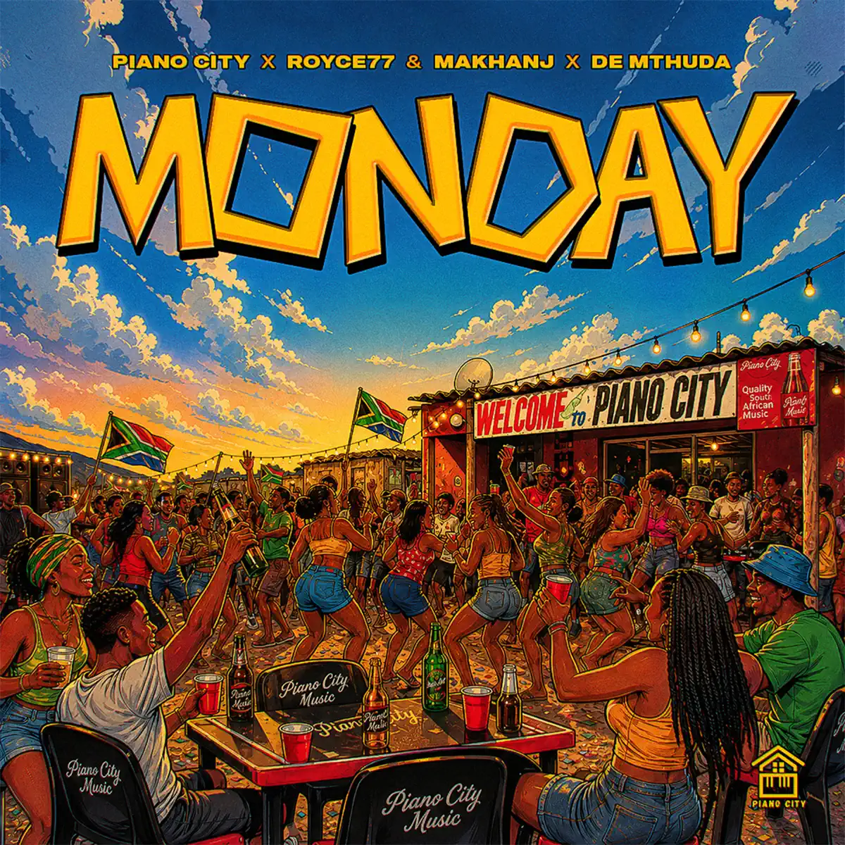 Piano City, Royce77, Makhanj & De Mthuda - Monday
